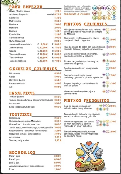 Los pintxos de Lucía Las Tascas Murcia