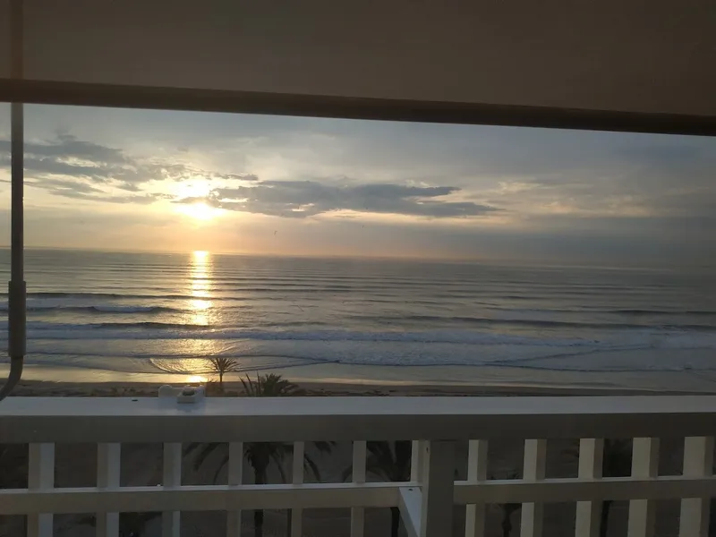 Sunrise from bed in playa San Juan