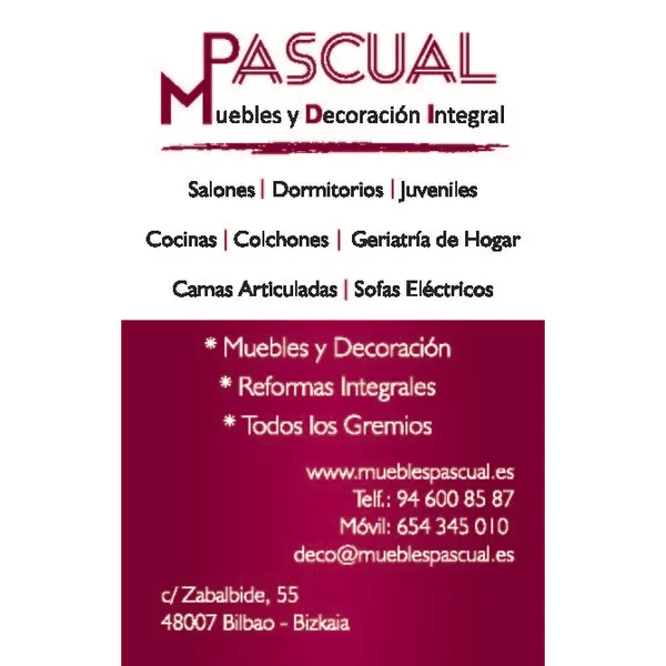 PASCUAL MUEBLES Y DECORACIÓN INTEGRAL