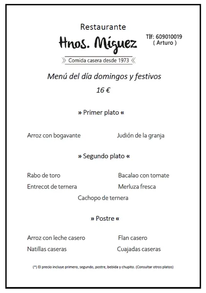 RESTAURANTE HERMANOS MIGUEZ