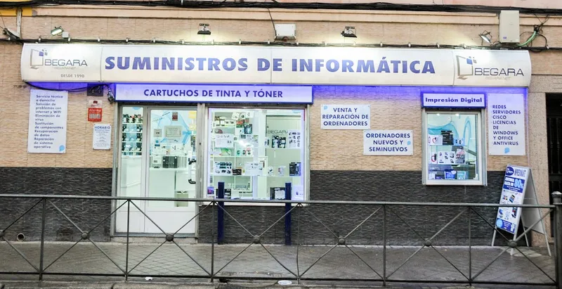 Begara Suministros Informáticos y venta de cartuchos de tinta y toner en Villaverde