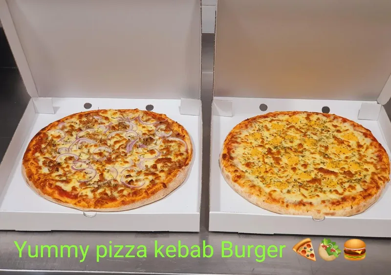 YUMMY, PIZZA KEBAB, BURGUER