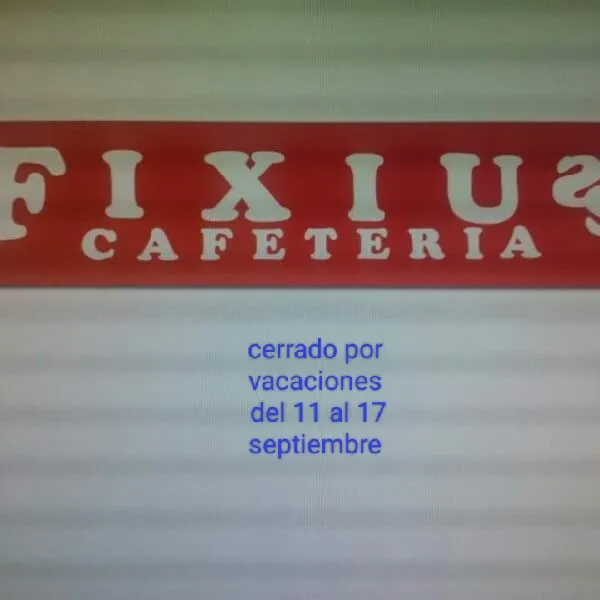 Cafetería Fixius