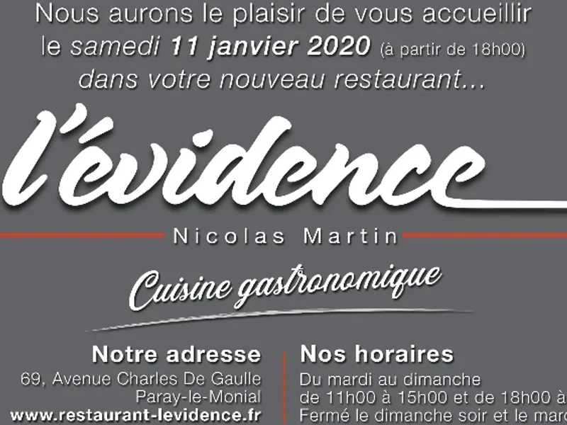 Restaurant L'Evidence