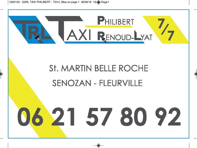 Taxi PHILIBERT / RENOUD-LYAT