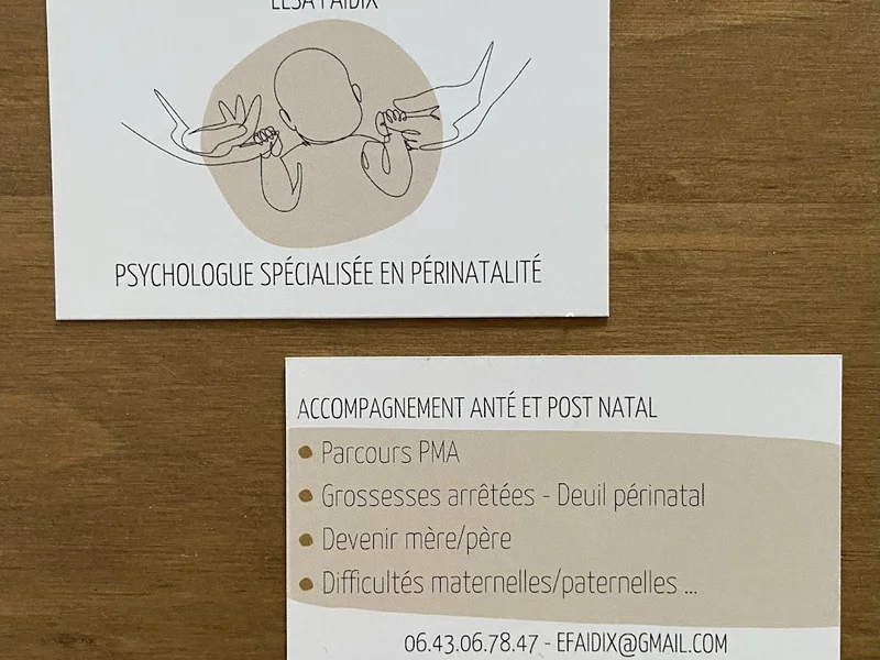 Elsa Faidix - Psychologue spécialisée en Périnatalité