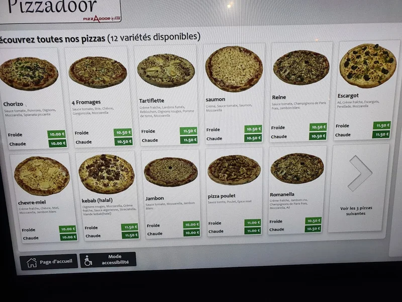 Pizza Stromboli distributeur automatique