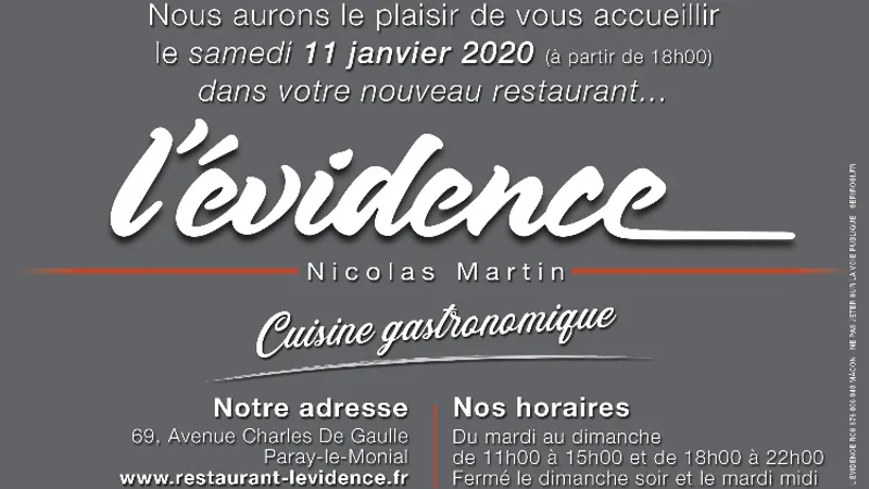 Restaurant L'Evidence