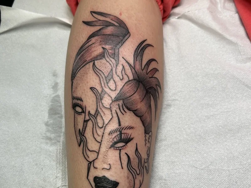 Black Octopus tattoo