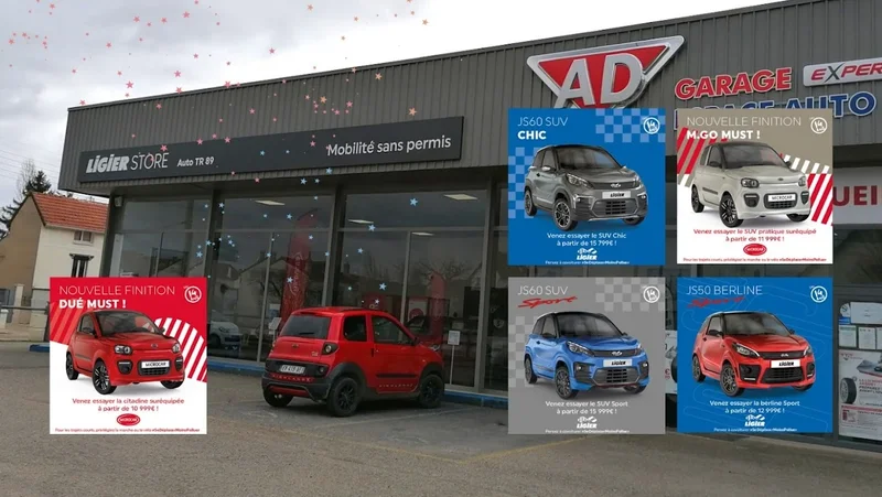 LIGIER STORE - AUTO TR 89 - VOITURES SANS PERMIS LIGIER ET MICROCAR