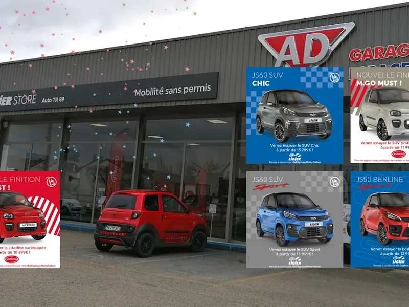 LIGIER STORE - AUTO TR 89 - VOITURES SANS PERMIS LIGIER ET MICROCAR