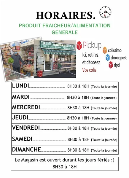 Produit Fraicheur/ Alimentation Générale