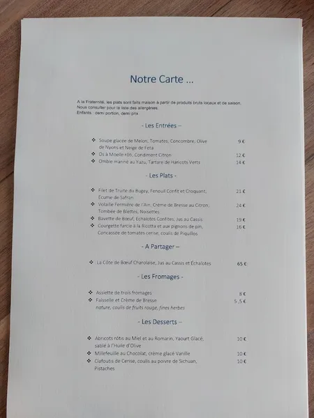 La Fraternité - Café Français