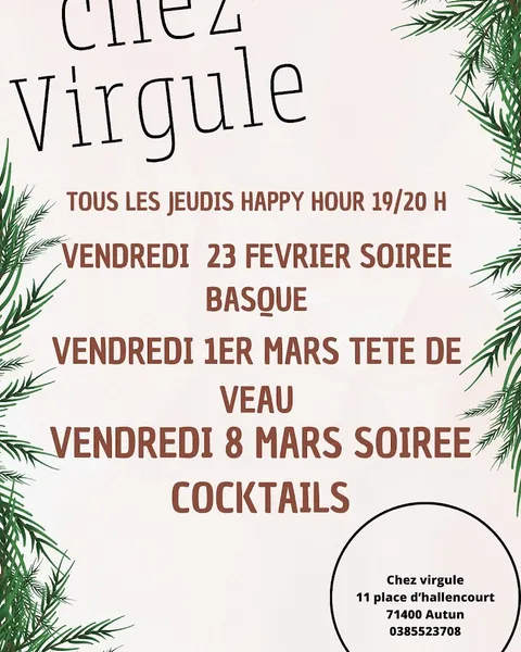 Chez virgule - Le Palais