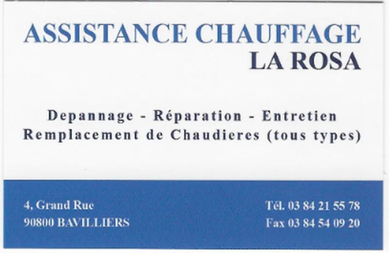 ASSISTANCE CHAUFFAGE LA ROSA