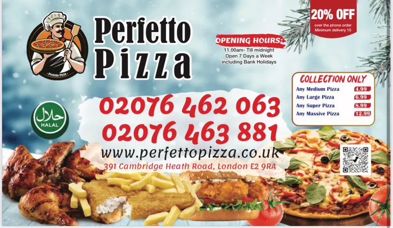 Perfetto Pizza ( Bethnal Green )