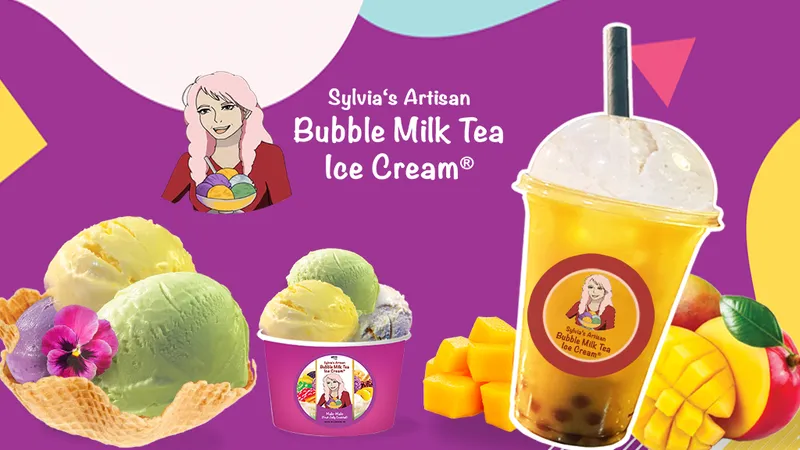 Sylvia's Artisan Bubble Milk Tea Ice Cream