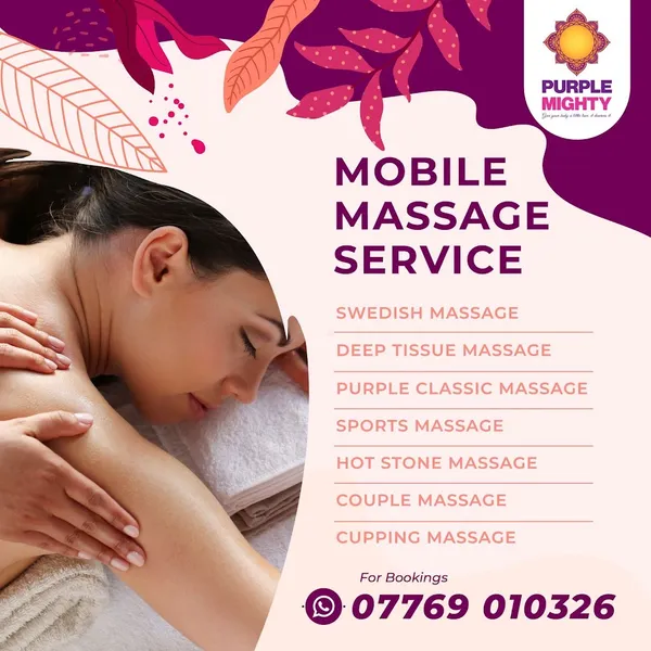 Purple Mighty Mobile Massage London