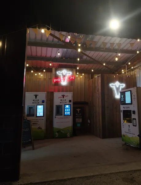 Milk from the Hill's milk, milkshake, ice cream and coffee vending shed