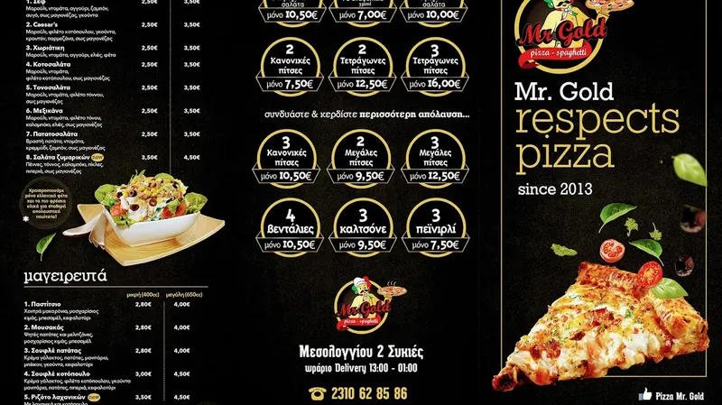 Mr Gold pizza