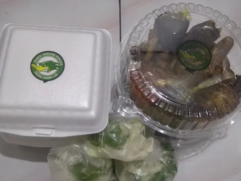 Bebek Panjer Sambel Ijo & Lalapan