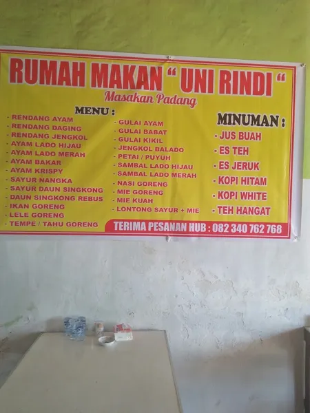 Rumah Makan Uni Rindi