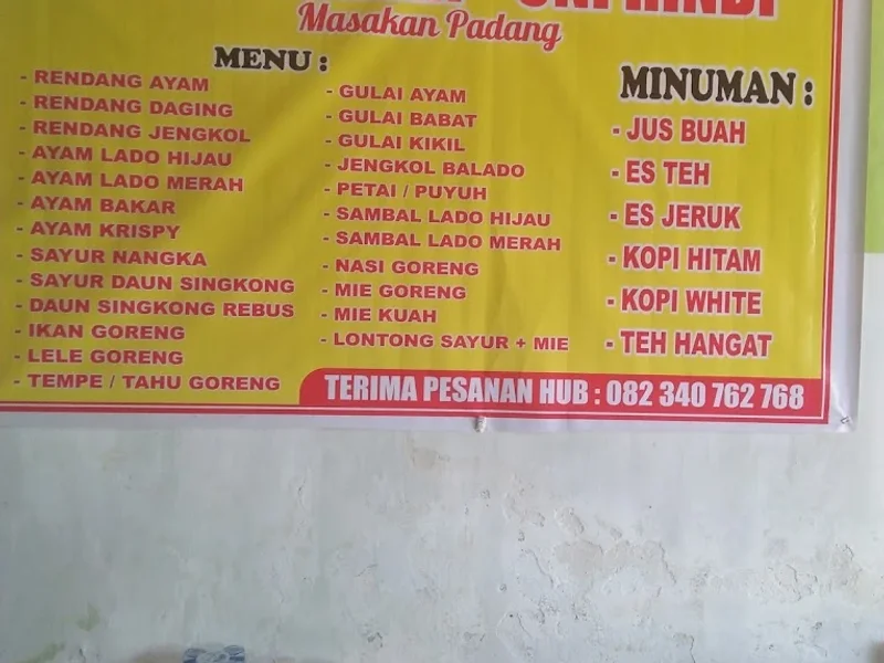 Rumah Makan Uni Rindi
