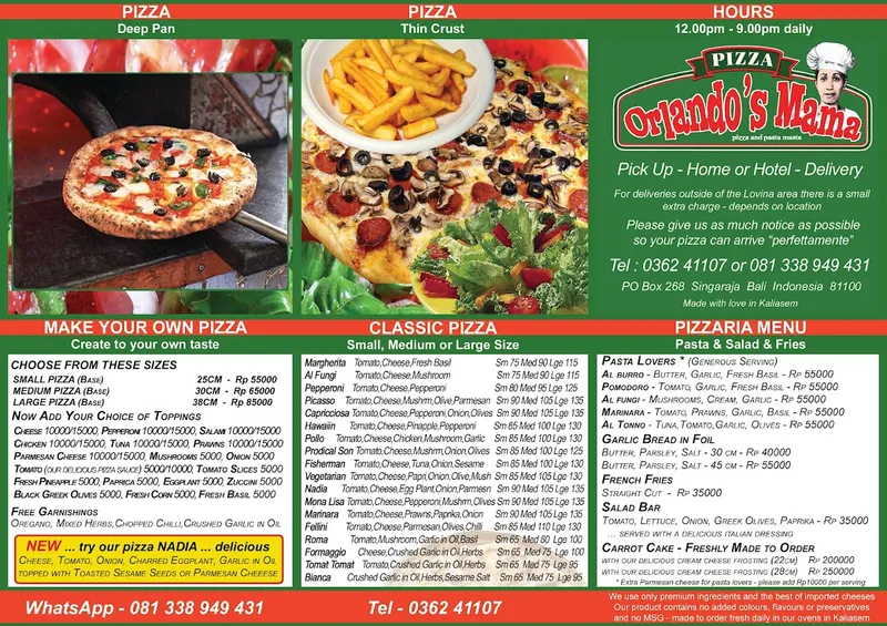 Orlando's Mama Pizza Garden