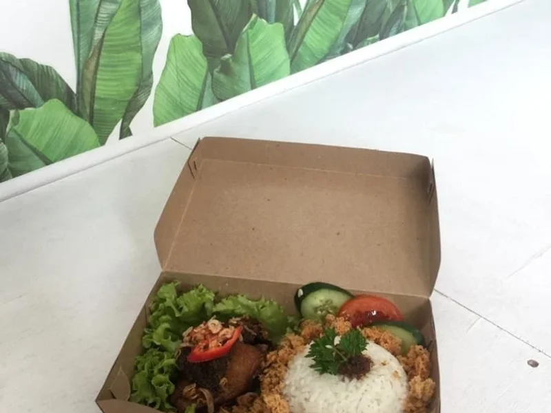 Nasi bebek pedas koh momon