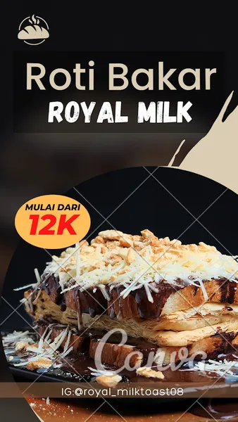 ROTI BAKAR ROYAL MILK