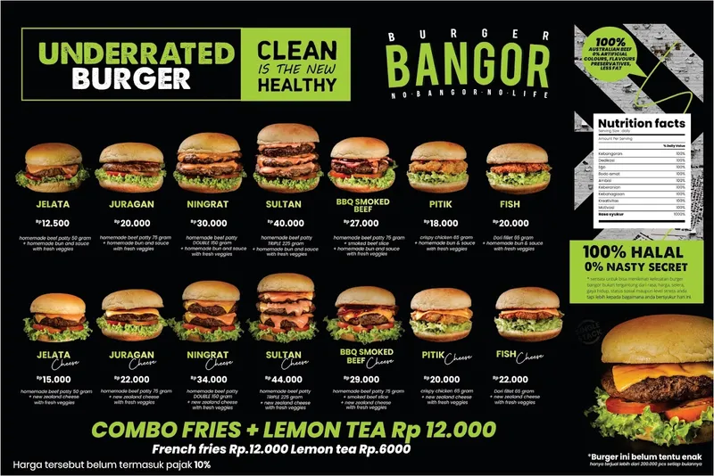 Burger Bangor Sesetan