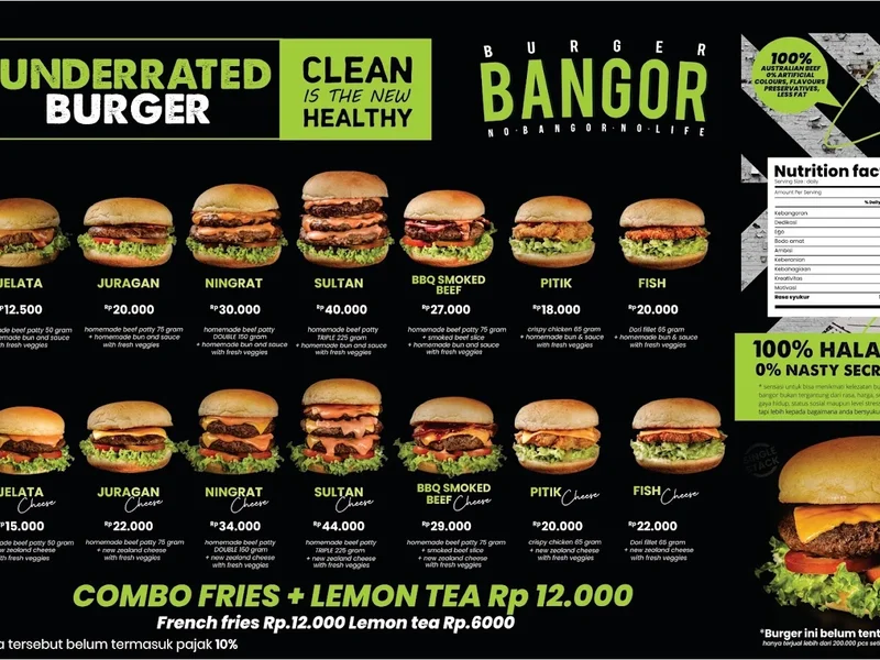 Burger Bangor Sesetan