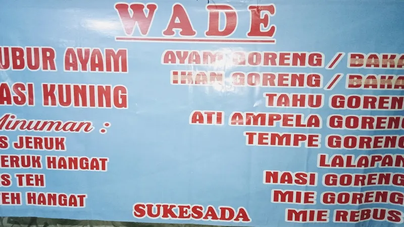 Bubur Ayam Sukasada (Warung "WADE ")