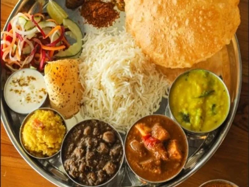 Namaskar Thali In Bali Vegetarian Indian Restaurant