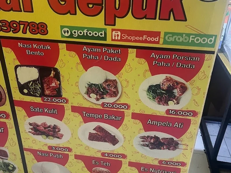 Ayam Bakar Gepuk Cak Fahri Mataram kuta