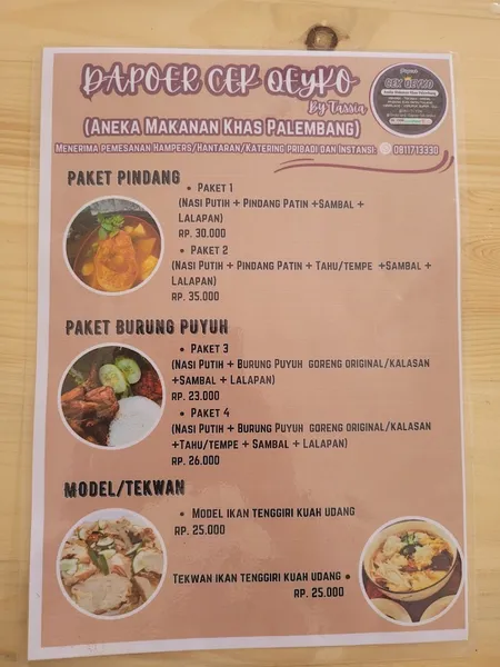 Pempek Palembang Cek Qeyko By Tassia (Aneka Makanan Khas Palembang)