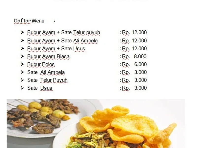 Bubur Ayam Pak Giman