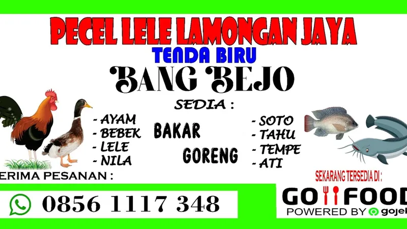 Pecel lele tenda biru lamongan jaya