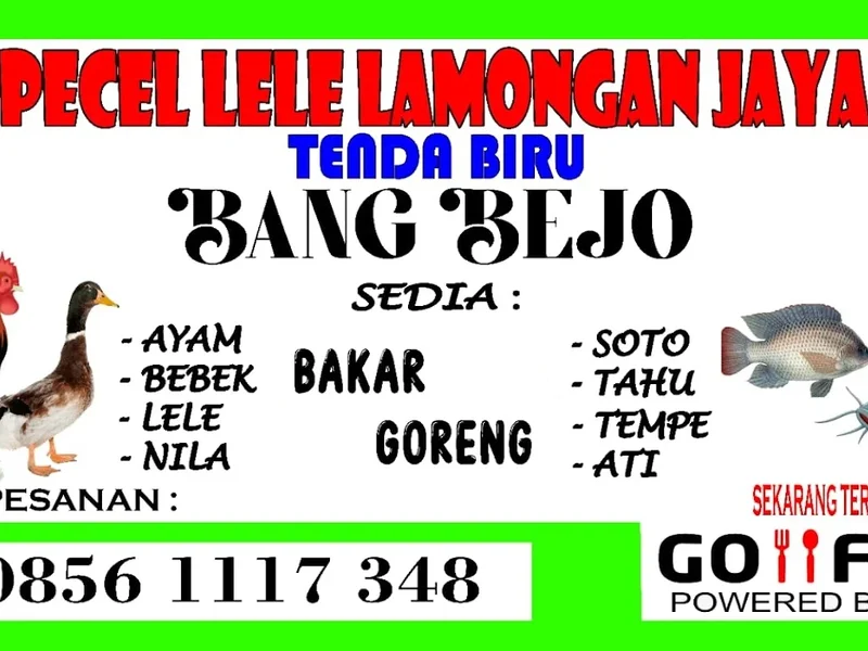 Pecel lele tenda biru lamongan jaya