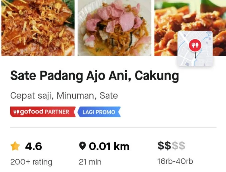 Sate Padang ajo Ani