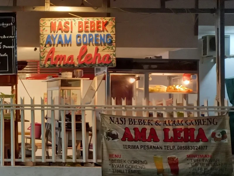 " AMA LEHA" Nasi Bebek & Ayam Goreng (Bumbu Hitam & Sambal Merah)