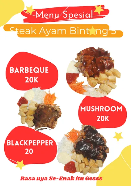 Steak Ayam Bintang 5