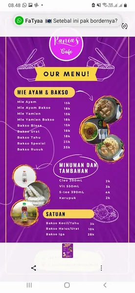 DRANIAS CAFE CAWANG BAKSO & MIE AYAM