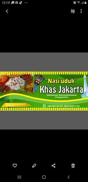 Nasi uduk khas jakarta ujung menteng cakung