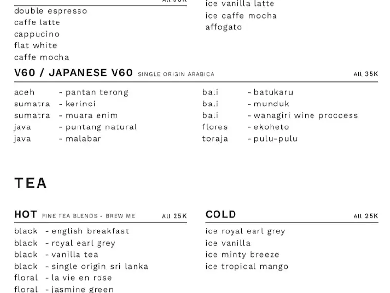 Resident Coffee and Tea