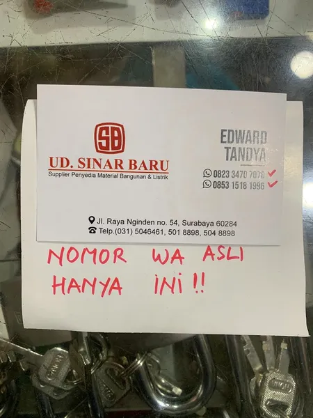 Toko bangunan Sinar Baru