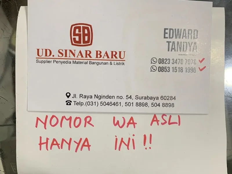 Toko bangunan Sinar Baru