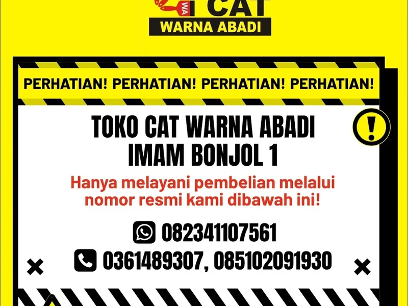 Toko Cat Warna Abadi Imam Bonjol 1