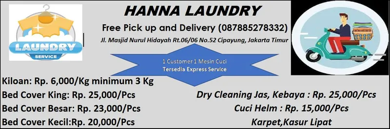 Hanna Laundry Cipayung