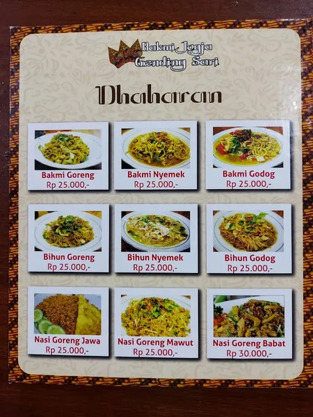 Bakmi Jogja & Pawon Gendingsari MERR Surabaya